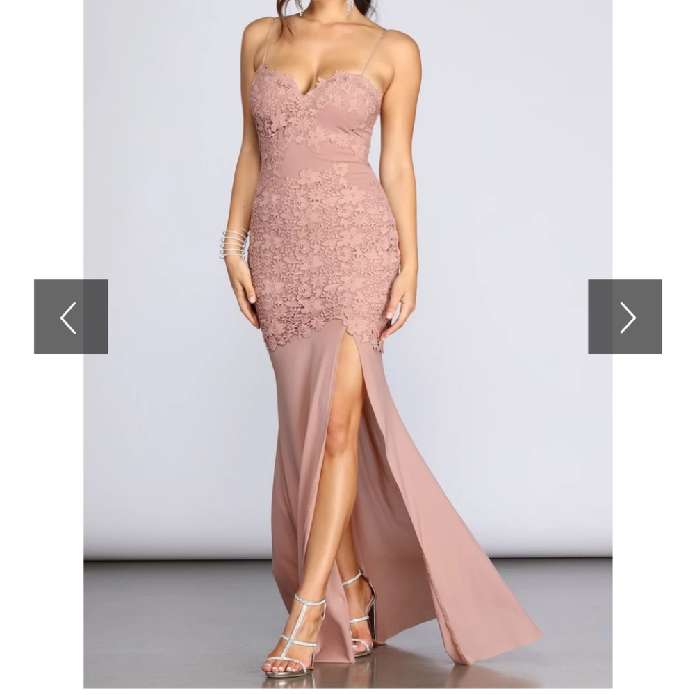Mauve / Pink Dress and Blue